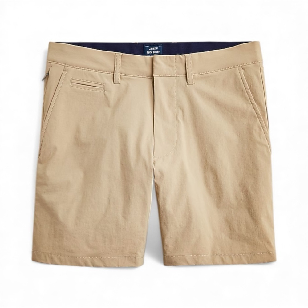 J Crew 7 Inch Tech Short Light Beige Mens Size 32